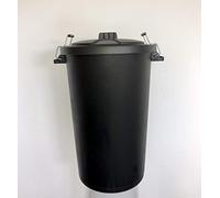 Neat. Garden Bin 90L - Outdoor Dustbins with Lids for Outside, Plastic Rubbish Bin, Black Bins, Waste Bin for Garden, Outside Bins with Lids, Outdoor Bin, Ideal Outdoor Dustbins 2 Pack