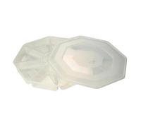 Neat. Nibbles Tray 8 Section 13L - Durable, Compact, and Elegant Plastic Serving Tray with Lid for Snacks, Appetizers, and Party Food - Perfect for Gatherings, Buffets, and Outdoor Events, Pack of 1