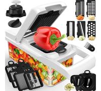 Neat-O Vegetable Chopper, Safe to Use 16 in 1 Handheld Chopper Easy Clean and Store, Multifunctional Suitable for Most Vegetables Fruits, Onion Kitchen