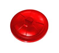 Neat. Replacement Lid for 80/85L Garden Bins and Dustbins - Durable Plastic Cover with Secure Fit, Weather-Resistant and Impact-Resistant for Waste Management, Red, Pack of 2