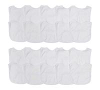 Neat Solutions 20 Piece Terry Feeder Bib, White