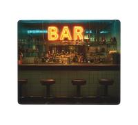 Neat Tavern Non-Slip Mouse Pad Seven by Nine Inch Horizontal Design for Office Gaming and Laptop Use