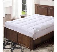 Neat. White 12.5 cm Goose Down Mattress Topper with Extra Deep Thick Bed Topper, Dust & Mite Resistant, Hypoallergenic, 230 Thread Count with 2500gsm filling, (Double, 135cm x 190cm), Pack of 1