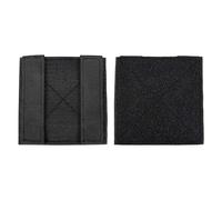 NEATABY Molle Patch Panel, 2 Pack Nylon Tactical Hook and Loop Molle Panel for Tactical Vest, Plate Carrier & Backpack, Morale Patch Board Display for Badges Insignia, 4"x4" (Black)