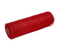 Neatartmore Christmas Ribbon Roll | Festive Striped Mesh for Wreaths Bows Garlands DIY Holiday Tree Decor Crafting Gold Red Green Silver
