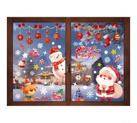 Neatartmore Christmas Window Vinyl Decals: Removable For Static Stickers | Glue-free For Static Vinyl, 50X70cm Festive Sheets, Reusable For Windows Doors Cars, Weather-resistant Indoor Outdoor Decor