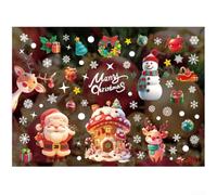 Neatartmore Christmas Window Vinyl Decals: Removable For Static Stickers | Glue-free For Static Vinyl, 50X70cm Festive Sheets, Reusable For Windows Doors Cars, Weather-resistant Indoor Outdoor Decor