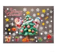 Neatartmore Christmas Window Vinyl Decals: Removable For Static Stickers | Glue-free For Static Vinyl, 50X70cm Festive Sheets, Reusable For Windows Doors Cars, Weather-resistant Indoor Outdoor Decor