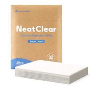 NeatClear Eco-Friendly Detergent Sheets, Travel Size Liquidless Soap Sheets, No Mess and Space Saver, Ideal for Travel, Apartments, Dormitories, Fresh Linen Scent, 32