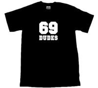 NeatDady Men's 69 Dudes Bill and Ted T-Shirt Black L