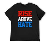 NeatDady Men's Jo%Hn Cena Rise Above Hate Cotton T-Shirt Black XXL