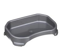 Neater Pet Brands Little Big Bowl for Small Dogs - Extra High Capacity Dog Water Bowl (1900 mL), Gunmetal Grey