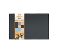 Neater Pet Brands Neater Mat - Waterproof Silicone Pet Bowls Mat - Protect Floors from Food & Water (16" x 10" Silicone, Midnight Black)