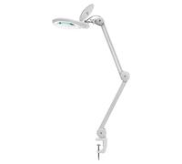 Neatfi 1,200 Lumens Super LED Magnifying Lamp with Clamp, 8X Desk Magnifier with Light, Dimmable, 13CM Diameter Lens Magnifier for Crafts Work, Reading & Hobby Lamp (White, 8 Diopter)