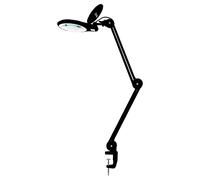 Neatfi 1,200 Lumens Super LED Magnifying Lamp with Clamp, 8X Desk Magnifier with Light, Dimmable, 13CM Diameter Lens Magnifier for Crafts Work, Reading & Hobby Lamp (Black, 8 Diopter)