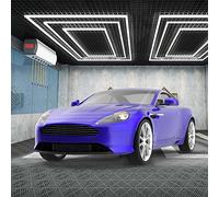 Neatfi 52,800 Lumens LED Garage Light - Ultra-Bright Shop Lighting | Easy Ceiling Installation | Auto Shops, Salons, Basements, Warehouse & Gyms (3 Rectangles, Cool White)