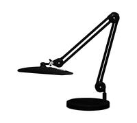 Neatfi XL 2,200 Lumens LED Task Lamp, 24W Bright, 117 Pcs SMD LED Lamps, 50CM Wide, 4 Level Brightness, Dimmable, Eye-Caring, Desk Light for Bedroom & Office (Non-CCT with Base, Black)