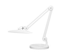 Neatfi XL 2200 Lumens 24W LED Desk Lamp - 4-Level Dimmable Task Light | Home Office, Crafts & Workbench | 50cm Wide Head (White, Non-CCT with Base)