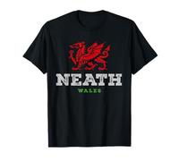 Neath Wales Welsh Dragon Flag Vintage T-Shirt