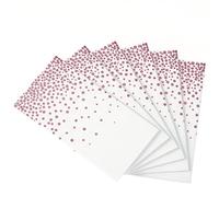 Neatiffy 54 in x 108 Inch 6Pack Rectangle Plastic Table Cloth | Waterproof Disposable/Reusable Tablecloth | Table Cover for Picnic, Party, Banquet, Birthdays (White Rosegold Dot)