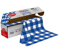 Neatiffy Disposable Plastic Table Cloth Roll | 54 in x 108 Ft Waterproof Tablecloth | Table Cover for Rectangle, Square, Round Oval Tables | Picnic, Party, Banquet, Birthdays, Weddings, BlueCheckered