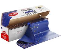 Neatiffy Disposable Plastic Table Cloth Roll, Party/Banquet Table Cover, Tablecloths for Rectangle/Round/Square Tables, Equals to 12 Picnic Pack (Blue Gold Dot)