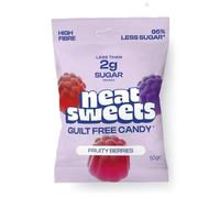 NeatSweets Low Sugar, High Fibre Gummies, Fruity Berries 1 x 50g