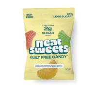 NeatSweets Low Sugar, High Fibre Gummies, Sour Citrus Slices 1 x 50g