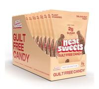 NeatSweets Vegan Sweets with Low Sugar - High Fibre, Gluten Free Plant Based - 1.6g of Sugar per 50g Low Calorie No Added Sugar Guilt-Free Delicious Candy, Fizzy Cola Bottles (Pack of 12)
