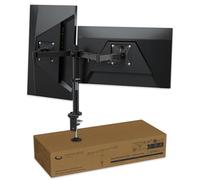 Neatzon Dual 27” Monitor Arm - Sleek Desk Mount for Two Monitors up to 8kg, Ergonomic Articulating Stand with Cable Management, VESA Compatible NZ-ARM-01