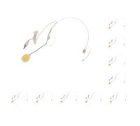 NeaxgeandX 10 set of Double Earhook Headset Back Blectret Headworn Microphone Upright Type Plug