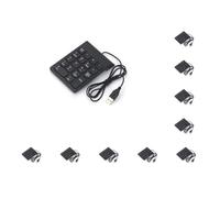 NeaxgeandX 10 set of Wired Numeric Keyboard 18 Keys USB Computer Mini Numpad Electronic Desktop PC Digital Keypad Household Replacement Equipment