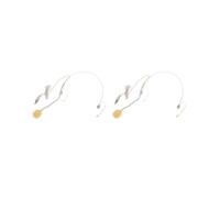 NeaxgeandX 2 set of Double Earhook Headset Back Blectret Headworn Microphone Upright Type Plug