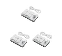 NeaxgeandX 3 set of 6 Buttons Multifunctional Gaming Keyboard School USB Mini Keypad Programmable Key Board Desktop PC Laptop Accessories White