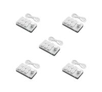 NeaxgeandX 5 set of 6 Buttons Multifunctional Gaming Keyboard School USB Mini Keypad Programmable Key Board Desktop PC Laptop Accessories White