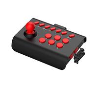 NeaxgeandX Arcade Rocker Game Joystick 13 Buttons for Game Console Smartphones Computer Black Red, 14.5x7x11.5 cm