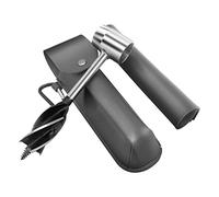 NeaxgeandX Hand Auger Wrench Hand Tool Multitool Bushcraft Puncher for Survival Camping Gray