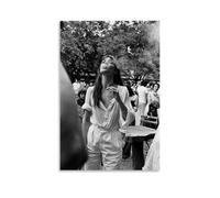 NeBaln Jane Birkin Smoking Poster Cool Artworks Painting Wall Art Canvas Prints Hanging Picture Home Decors Idea 12x18inch(30x45cm)