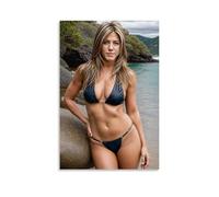 NeBaln Jennifer Aniston On The Beach Poster Picture Print Canvas Wall Paint Arts Decor Modern Home Artworks Idea 16x24inch(40x60cm)