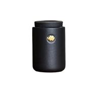 NEBE Tea Tin Canister Tea Can Ceramic Small Mini Portable Sealed Storage Warehouse(A)