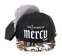 Nebelkind Snapback Cap Black with Painting - Mercy OneSize Unisex