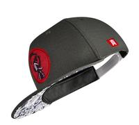 Nebelkind Snapback Cap Men Women Samurai Grey One Size Adjustable Baseball Cap Unisex Baseball Cap Streetwear Style Baseball Cap with Straight Peak