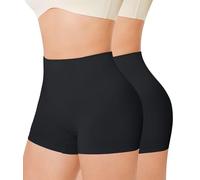 Nebility 2 Piece Shapewear for Women Tummy Control Knickers Body Shaper Pants Seamless Shaping Shorts Lower Belly Waist Trainer Panties Slimming Underwear Boyshorts