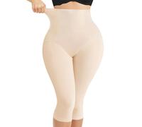 Nebility Compression Leggings for Women Seamless Shapewear Butt Lifting Panties Waist Trainer Tummy Control Thigh Body Shaper, Biege, Large