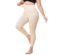 Nebility Seamless Shapewear for Women Tummy Control Butt Lifting Shapewear Thigh Slimmer Light Shaping Footless Tights, Beige, M