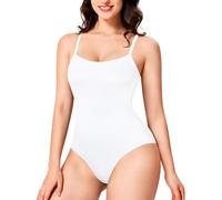 Nebility Shapewear Bodysuit for Women Tummy Control Body Shaper Sculpting Snatched Body Suit Shaping Leotard Tops with Adjustable Straps