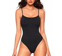 Nebility Shapewear Bodysuit for Women Tummy Control Body Shaper Sculpting Snatched Body Suit Shaping Leotard Tops with Adjustable Straps