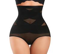 Nebility Women Butt Lifter Shapewear Hi-Waist Double Tummy Control Panty Waist Trainer Body Shaper, Black, XL