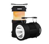 NEBO Big Poppy - 300 Lumen Portable Torch Lantern - 4 Light Modes, Up To 15 Hours Max Battery, 2600mAh Power Bank Charger, USB Charging & Micro USB Cable Included, Lightweight 136g Camping Light