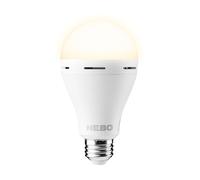 NEBO Blackout Backup Emergency LED Bulb - with Rechargeable Internal Battery for up to 12 Hours of Bright Light - with Hanging Hook
